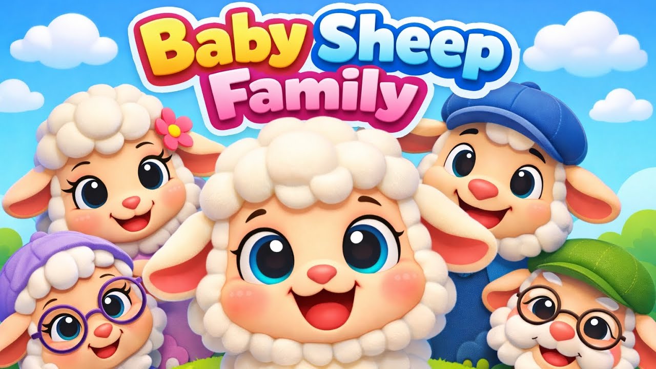 Baby Sheep Family 🐑 | Kids / Animal / Nursery Rhyme | Little Land