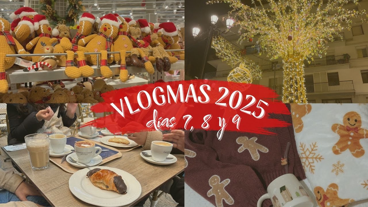 VLOGMAS 7 | Días con amigos y luces en Sevilla 💫 Haul navideño de Temu 🎄✨