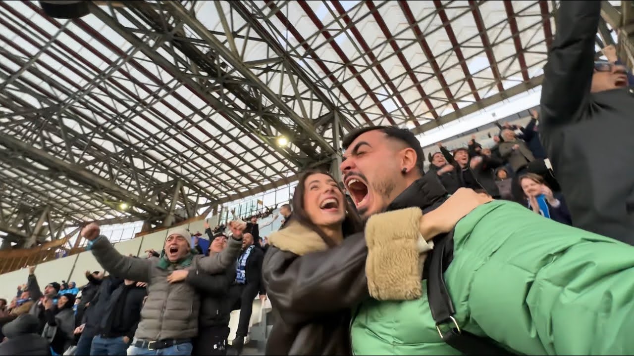 😱 Ho guardato Napoli-Salernitana (2-1) con una juventina! Ha portato bene…🍀 | Live Reaction Stadio