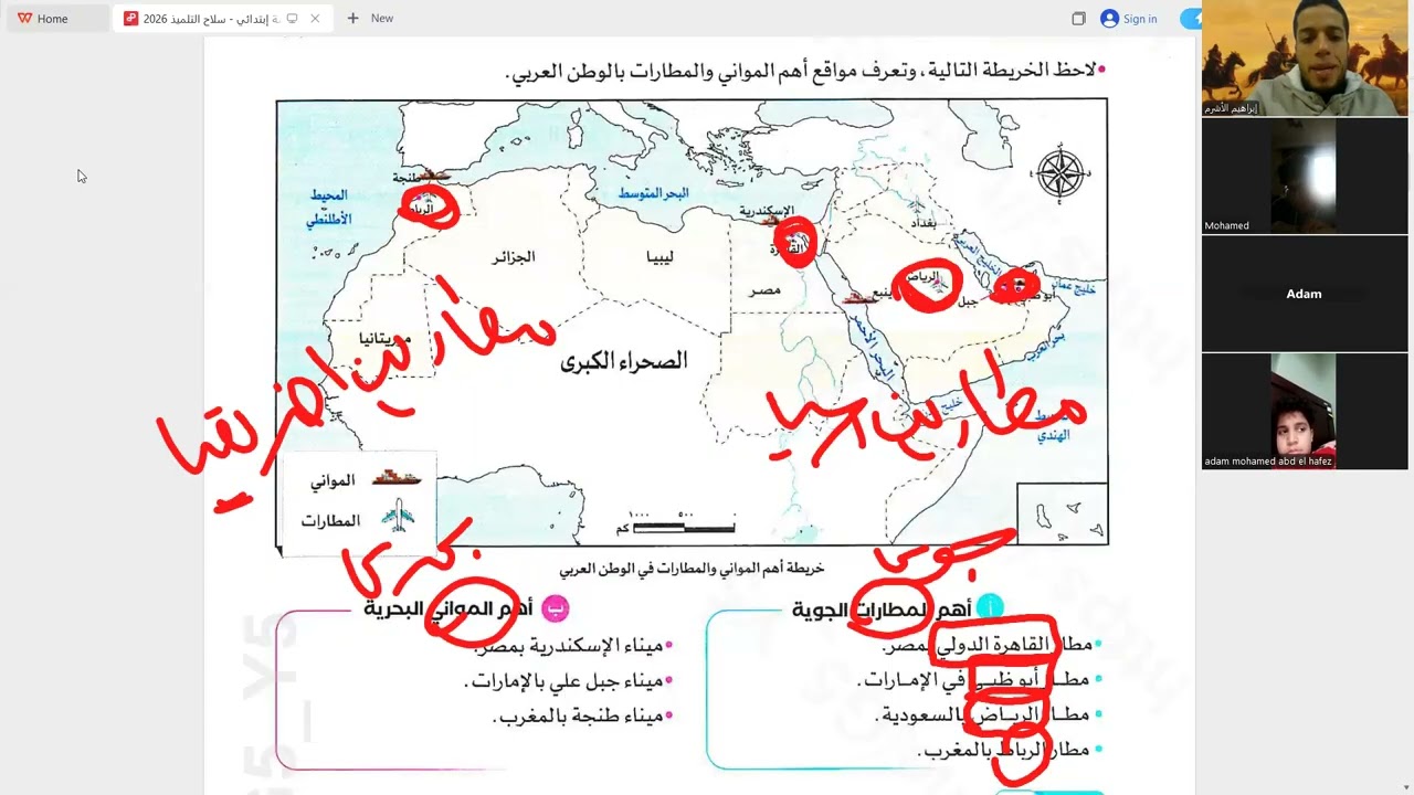 النقل والتجارة في وطننا العربي | الدراسات الإجتماعية السادس الإبتدائي | الجزء الأول 2026