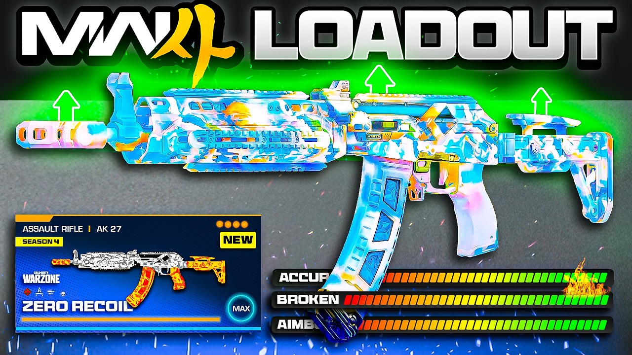 the BEST *BROKEN* META LOADOUT in Warzone after the NEW UPDATE! (BUFFED AK27 Setup)