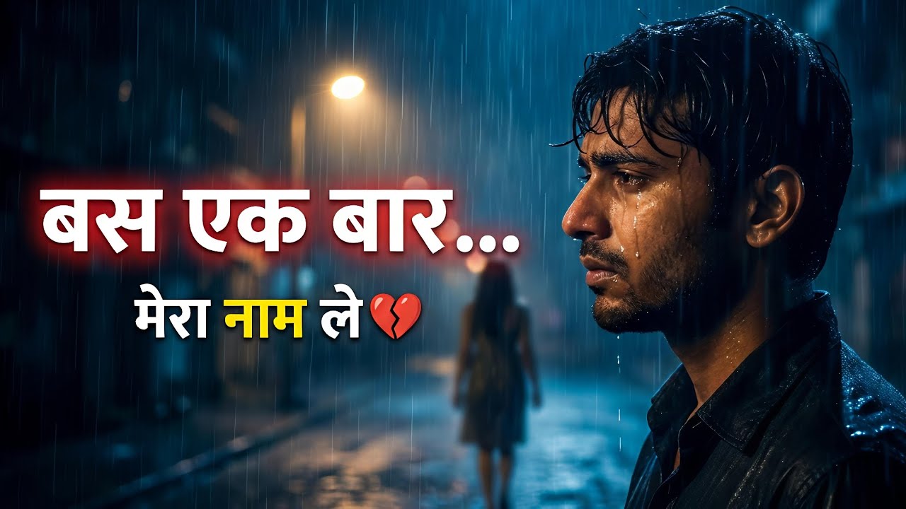 Bas ak bar mera name le 💔 | hindi sad lofi song|