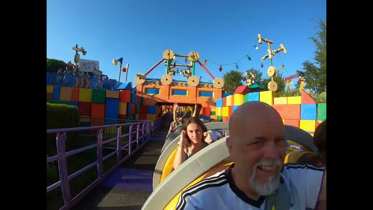 Disney Hollywood Studios, Slinky Dog Dash - Front Row Reverse View