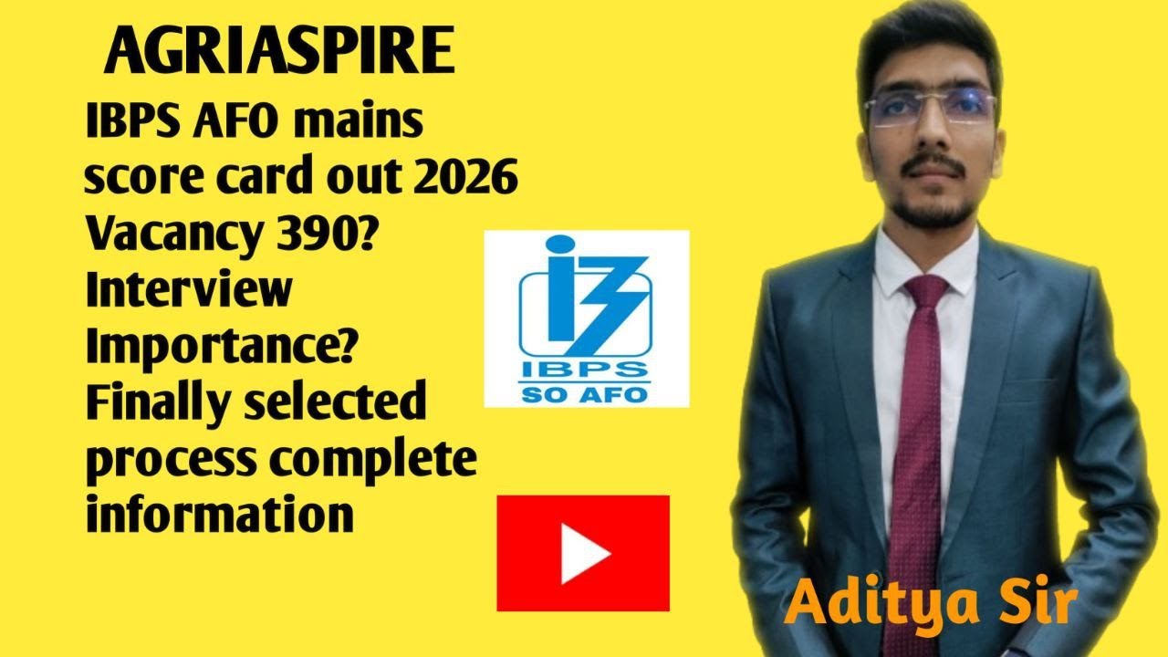IBPS AFO 2026 Cut Off Prediction | 390 Vacancy | Final Selection Process | Category Wise Analysis