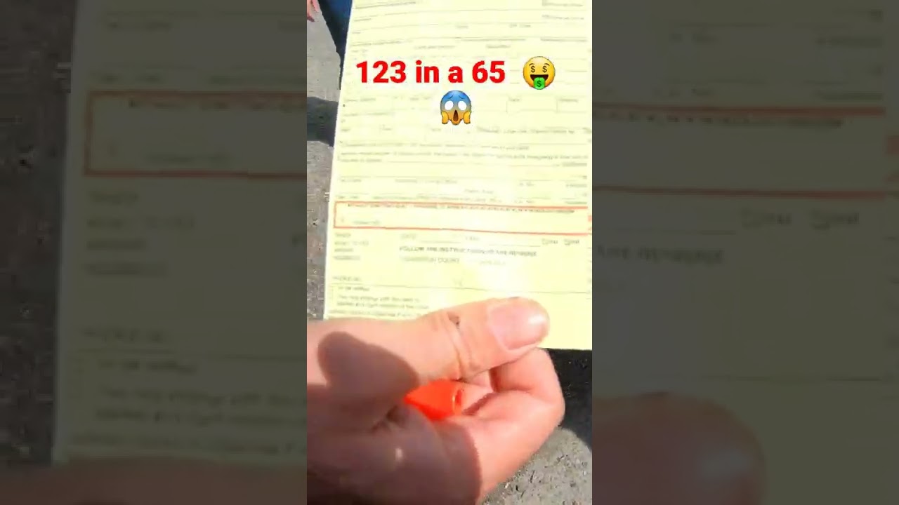 rider gets a 123mph ticket in a 65 zone 😵 #sportbike #cbr #sportbikelife