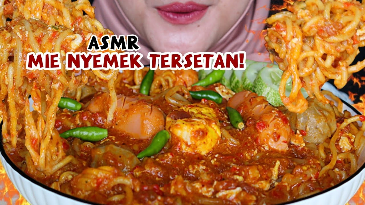 KEJAM‼️ ASMR MIE NYEMEK KORNET EXTRA PEDAS MERCON 💣💥| ASMR Indonesia
