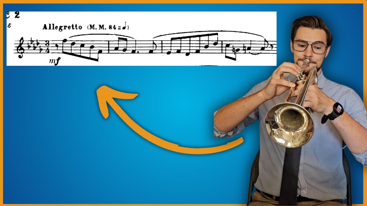 THE PRETTIEST TRUMPET LYRICAL ETUDE (and how to play it)