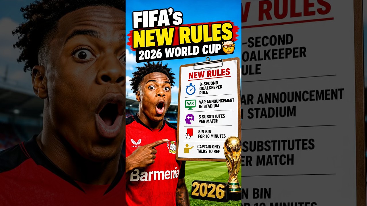 You Won&rsquo;t Believe Fifa&rsquo;s New 2026 Rules&hellip; 😱⚽ #football #soccer