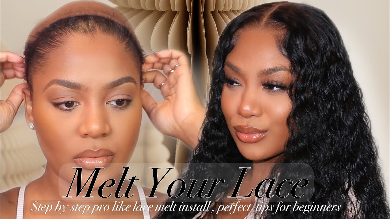LOOSE DEEP WAVE LACE FRONTAL INSTALL! MELT YOUR LACE LIKE A PRO! Ft. Wiggins Hair