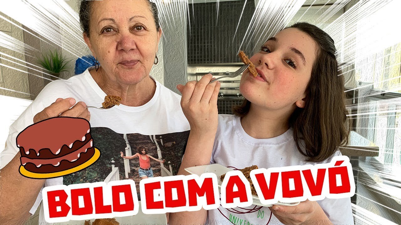 BOLO COM A MINHA AVÓ ♡ Giulia Benite