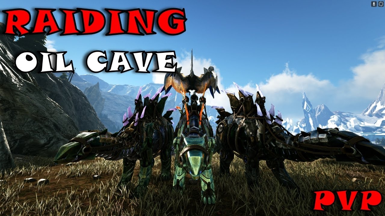 RAIDING VALGUERO OIL CAVE ALPHAS | CRAZY PVP | Ark Survival Evolved |
