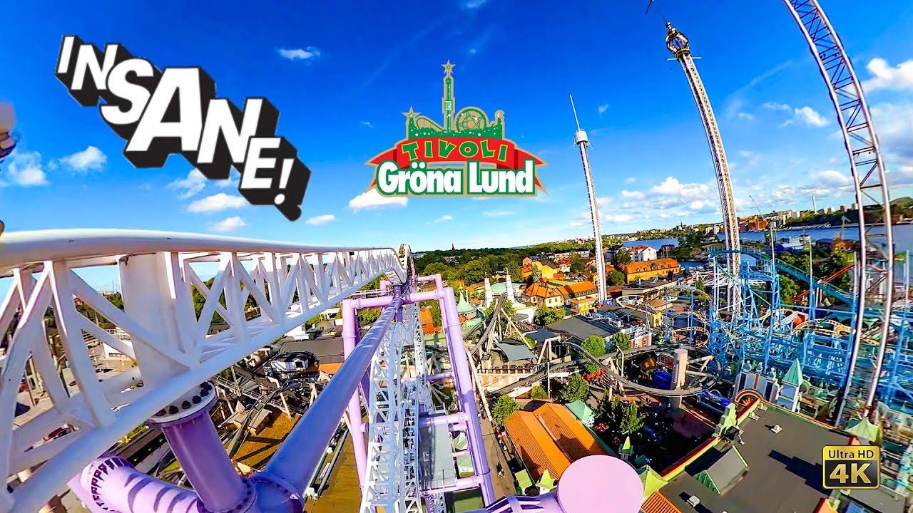 Insane Zac Spin Roller Coaster On Ride 4K POV Gröna Lund 2023 08 13