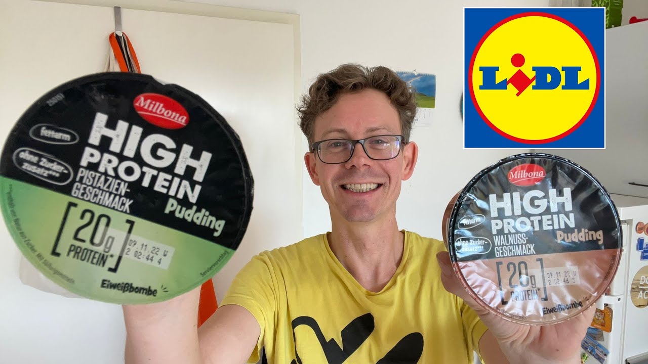 Lidl High Protein Pudding mit Pistazie & Walnuss-Geschmack im Test!