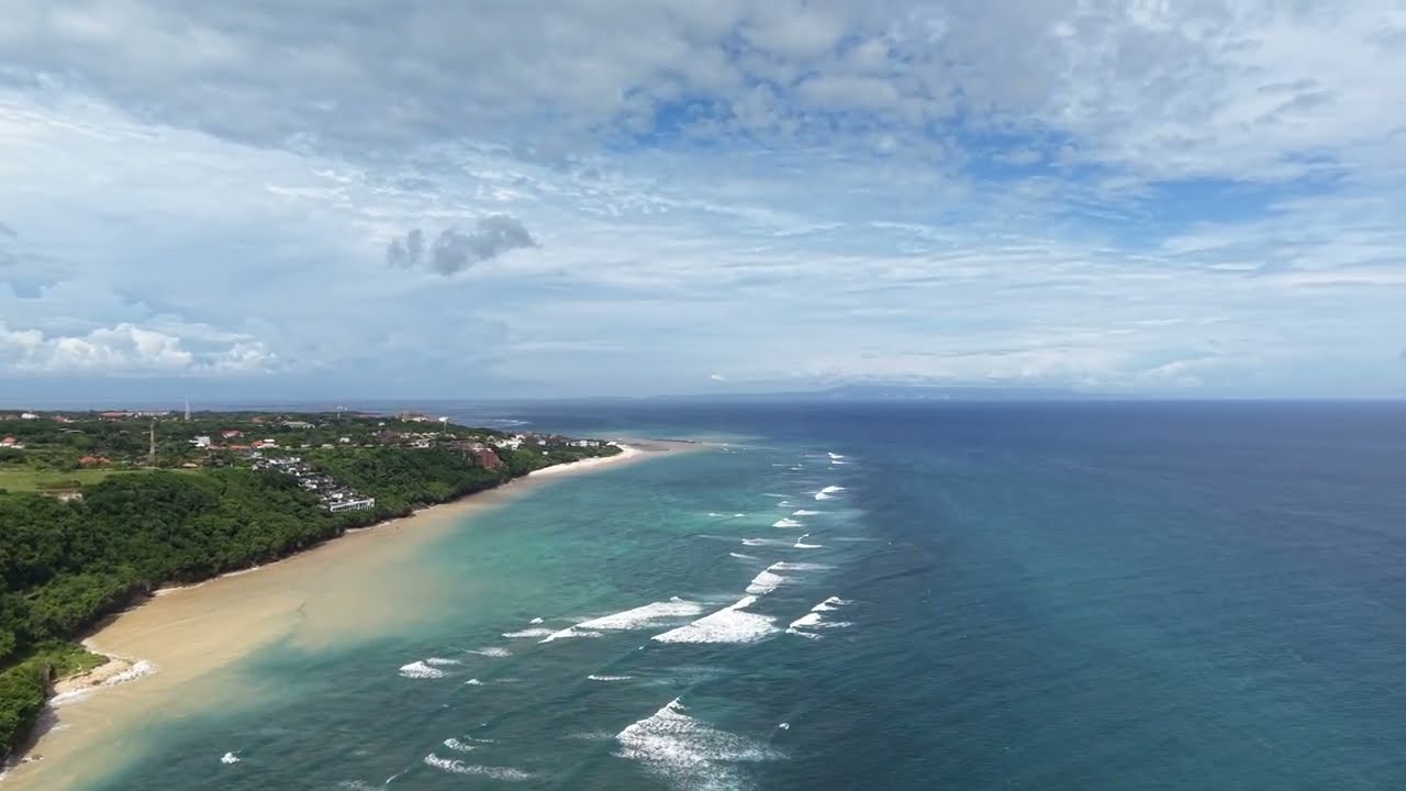 발리 구눙빠융 해변 드론촬영, Gunung Payung beach Bali, Indonesia 4K