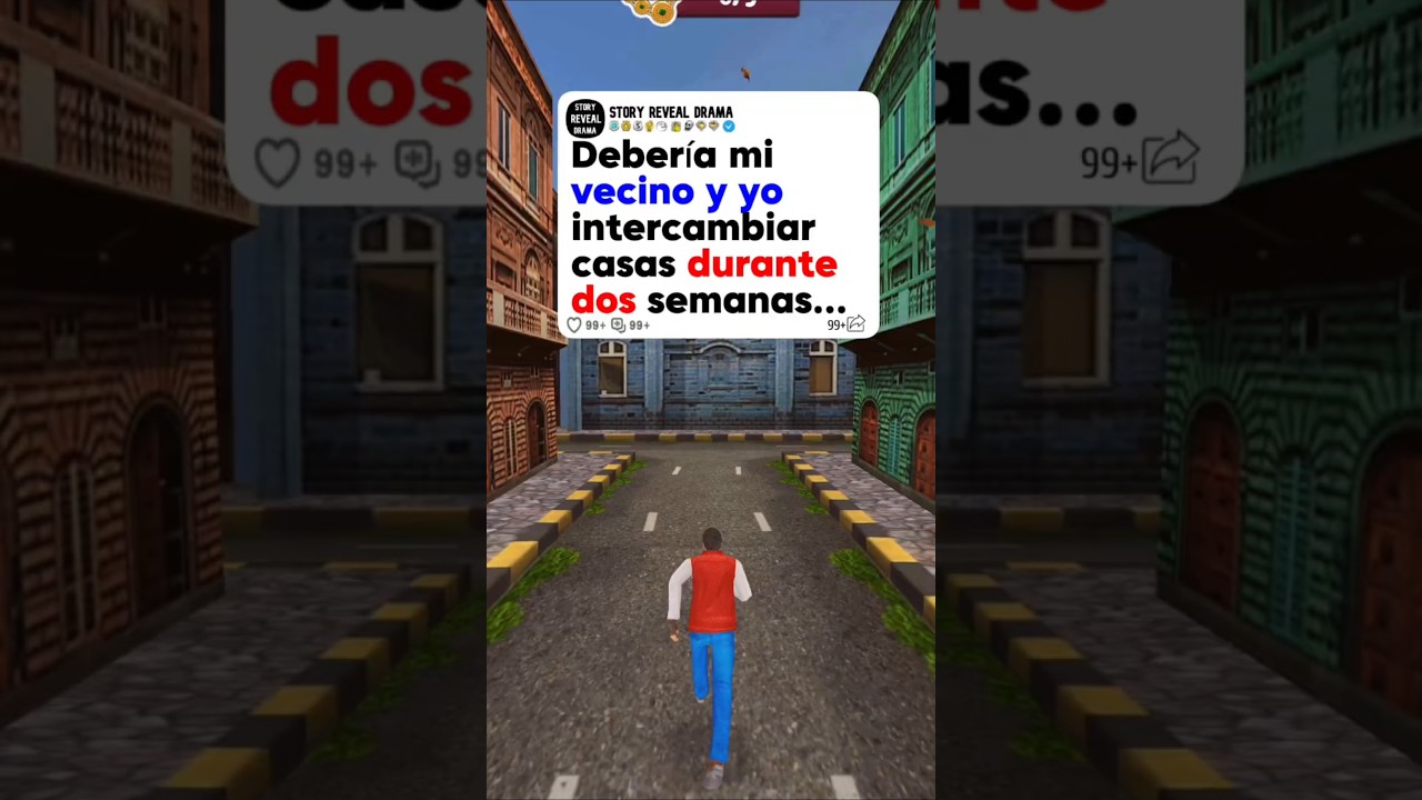 Deber&iacute;amos mi vecina y yo intercambiar casas durante dos semanas...