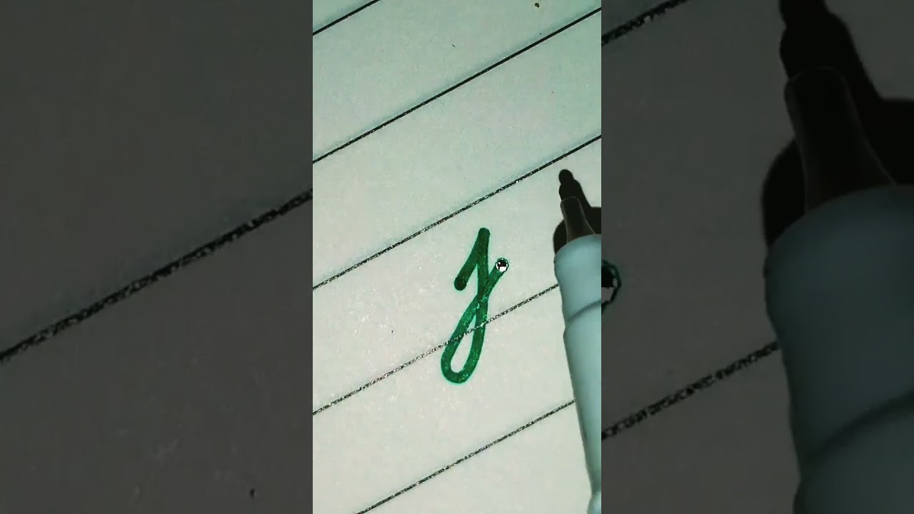 small Alphabet letter j✒️#shorts #youtube #handwriting #stylewriting #English writing #abc