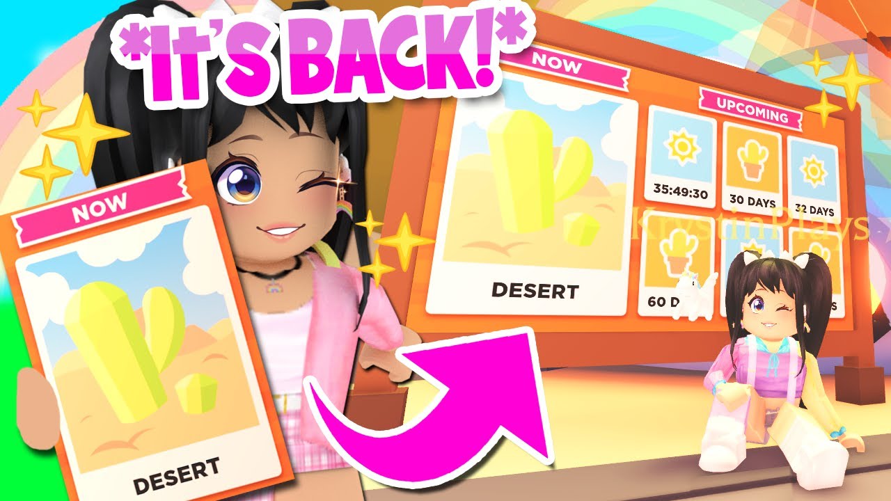 *IT'S BACK* NEW DESERT WORLD + PETS in ADOPT ME UPDATE (roblox)