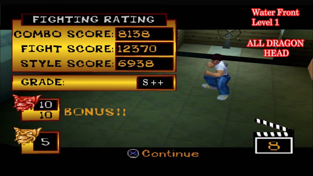 Jackie Chan Stunt Master - Water Front Level 1 [ HD ] [PSX EMULATOR ]