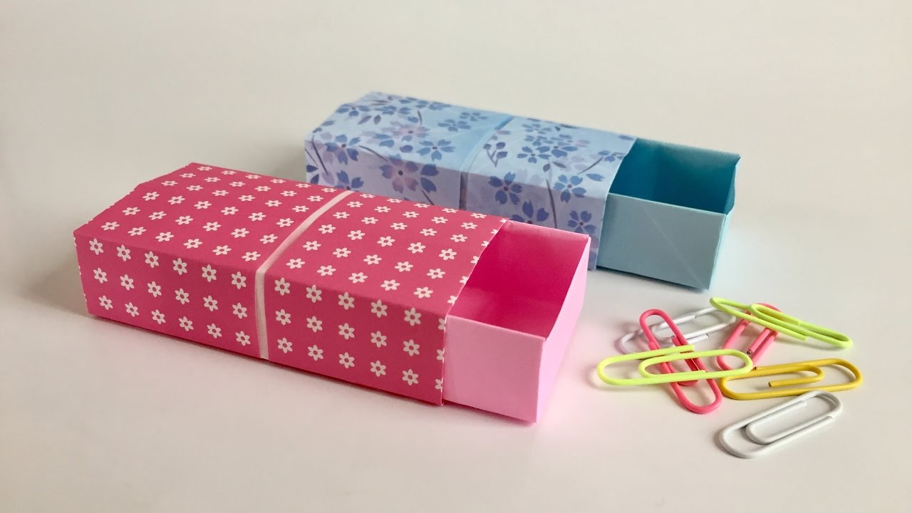 【折り紙】簡単！引き出し　How to fold a Drawer