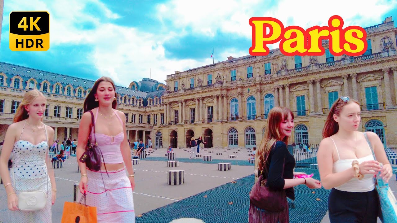 4K Paris Walking Tour | Palais Royal, Saint Eustache, Les Halles, Le Marais | 2 August 2025