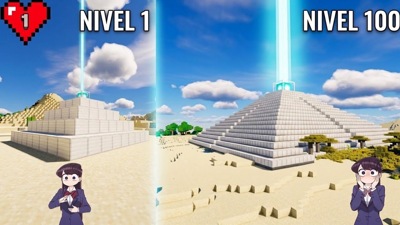 Construi el Beacon de hierro mas grande de mi survival-minecraft survival