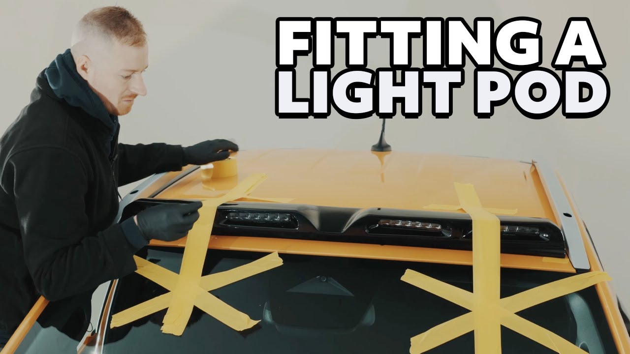 How To Fit A 2023+ Ford Ranger Predator x Lazer Lamps LED Roof Light Pod