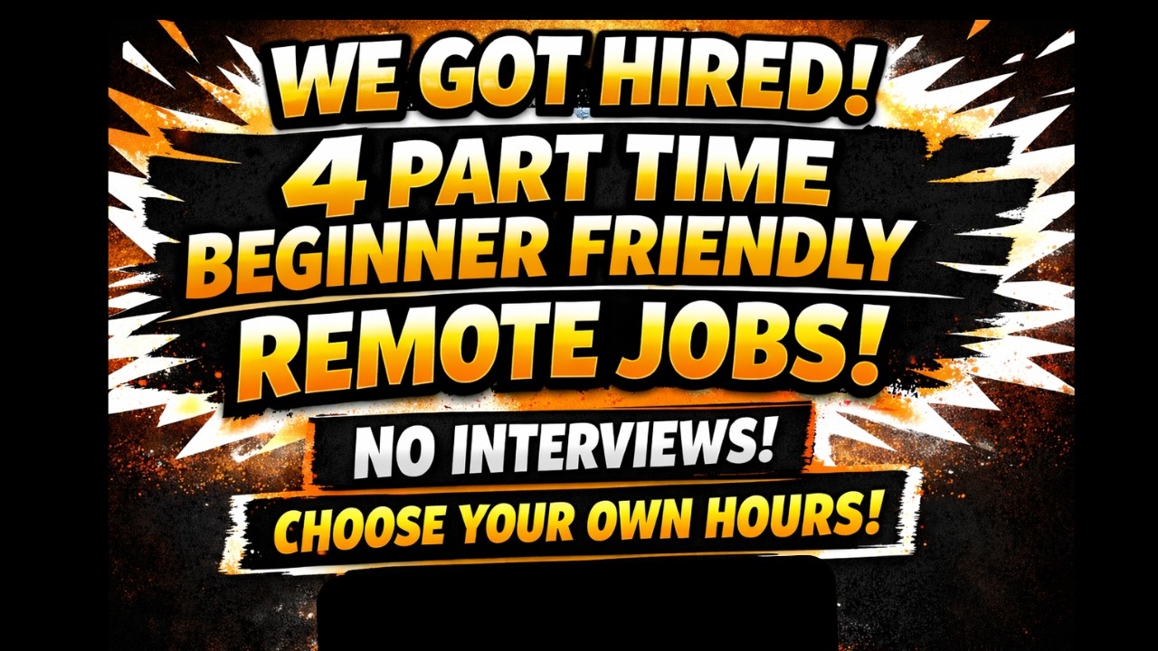 We Got Hired! 4 Beginner Friendly Approved Work From Home Jobs (Part Time)