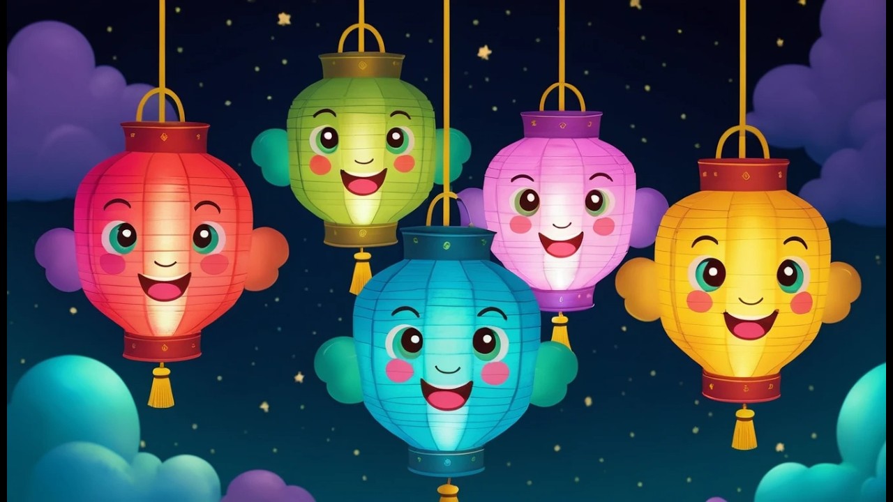 Ten Little Toy Lanterns Shine Shine Shine | Counting & Light Song for Kids