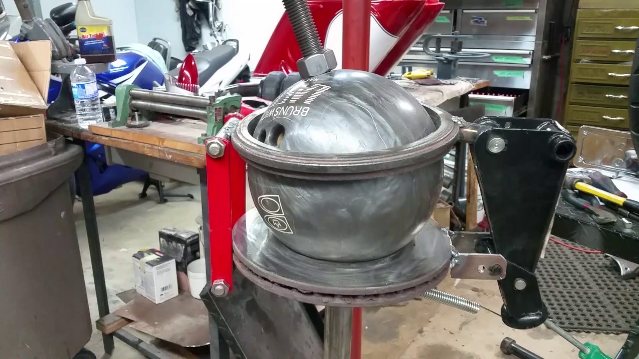 Bowling ball welding station