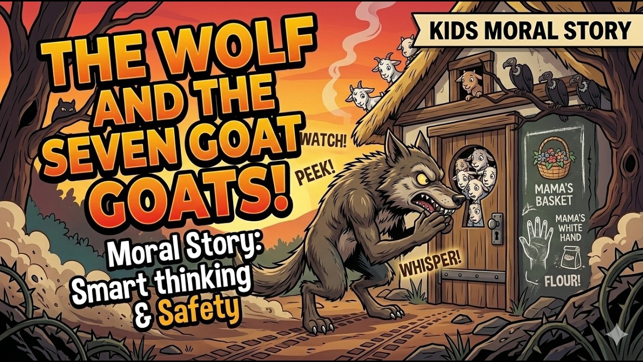 🐺🐐 The Wolf and the Seven Little Goats#trending#viral#video#moral#storis
