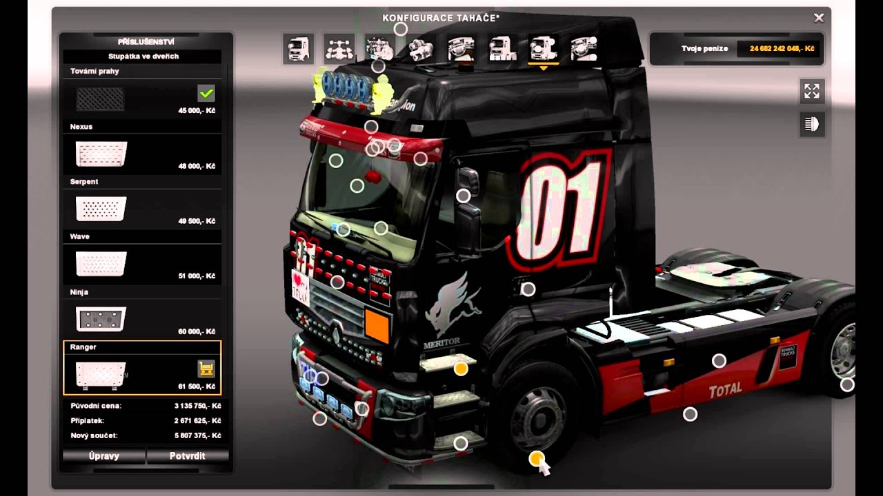 Euro Truck Simulator 2 Renault Premium Tuning 0.5