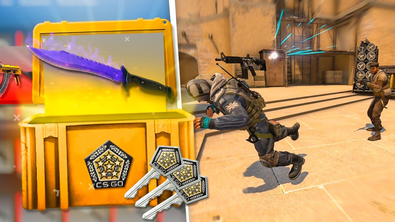 Se eu morrer, ABRO 3 CAIXAS da valve & dou as SKINS para quem me matou... (DROPEI UMA FACA 😢)