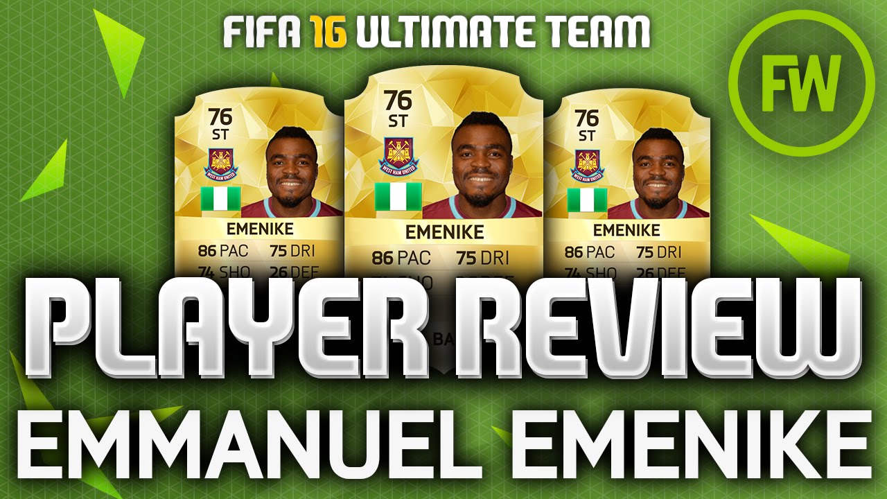 EMMANUEL EMENIKE (76) *NEW BPL BEAST* PLAYER REVIEW (FIFA 16 ULTIMATE TEAM)