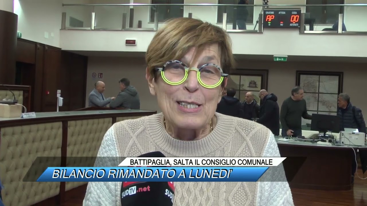 ✅  BATTIPAGLIA, SALTA LA SEDUTA DEL CONSIGLIO COMUNALE BILANCIO RIMANDATO A LUNEDI’|SUD TV 114|