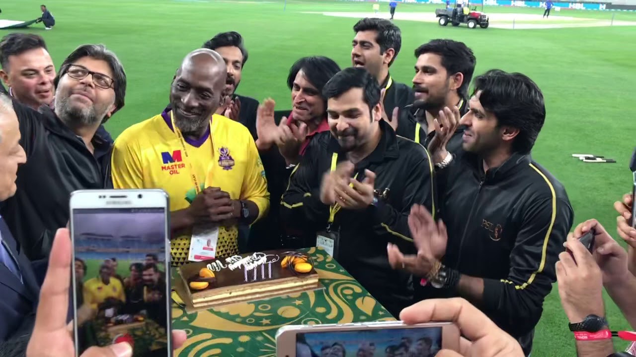 It's celebration time in the Quetta Gladiators camp.sir viv richard birthday