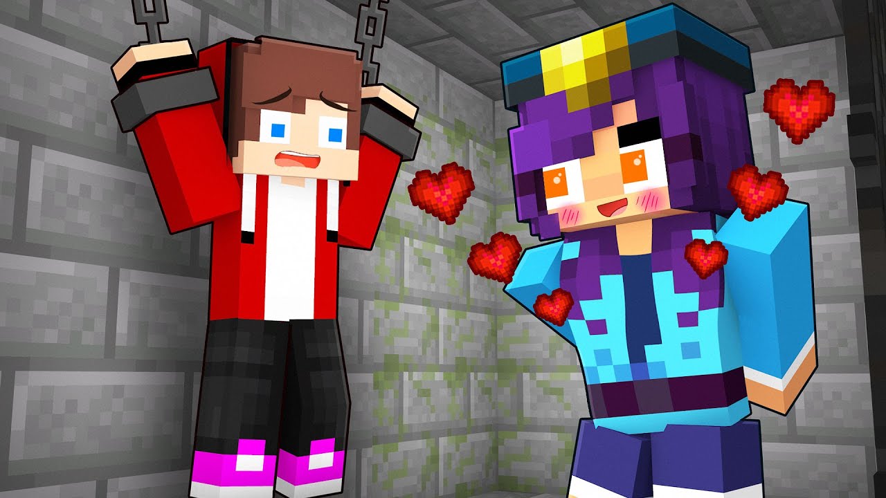 APHMAU POLICE Officer Fell in LOVE with JJ in PRISON - Maizen Minecraft Animation