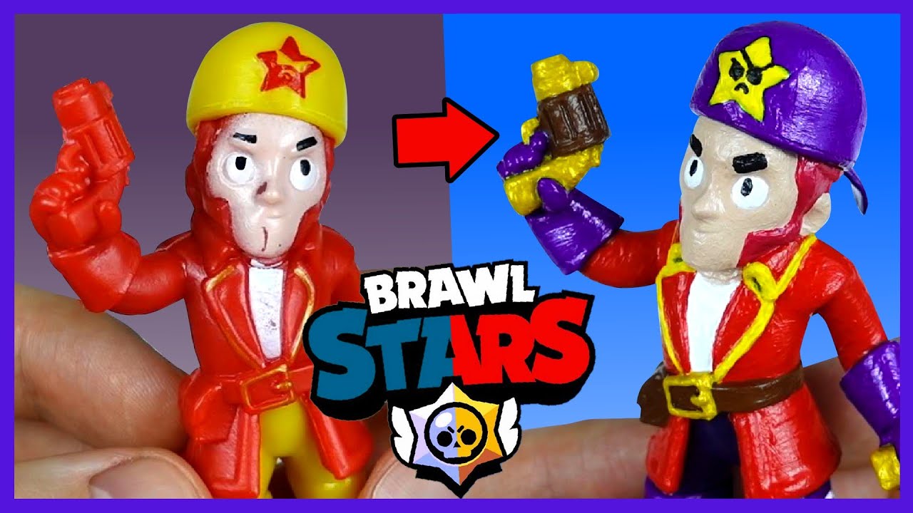 Brawl Stars. Раскрашиваем фигурки Бравлеров #3. Беа и Кольт из Бравл Старс.