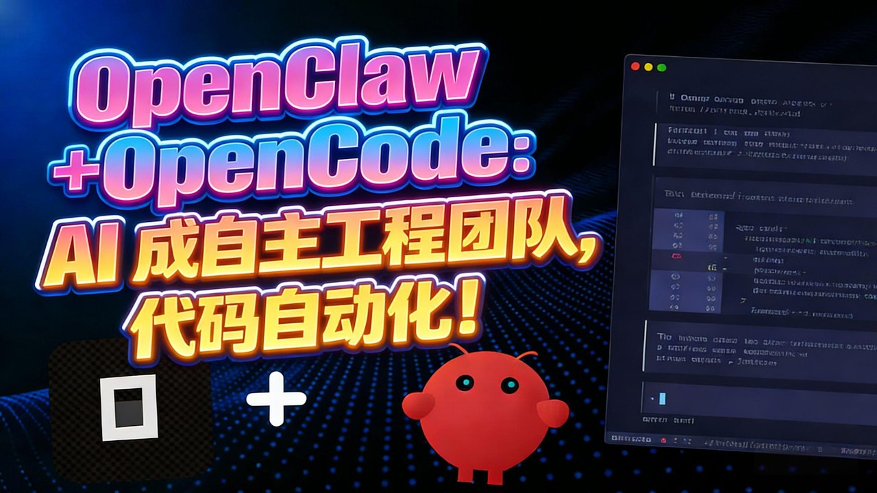 OpenClaw + OpenCode：AI 成自主工程團隊，代碼自動化！