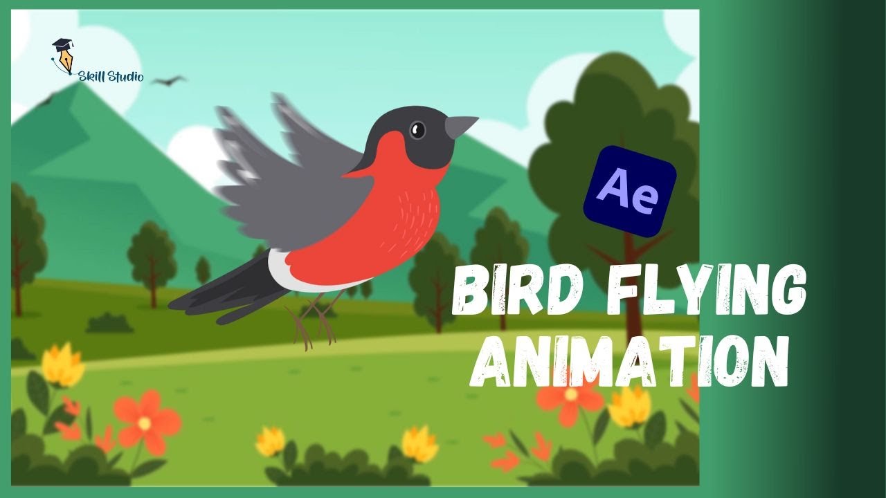 Bird Flying Animation Tutorial। After Effects Tutorial। No Plugins। Tutorial for Beginners Animation