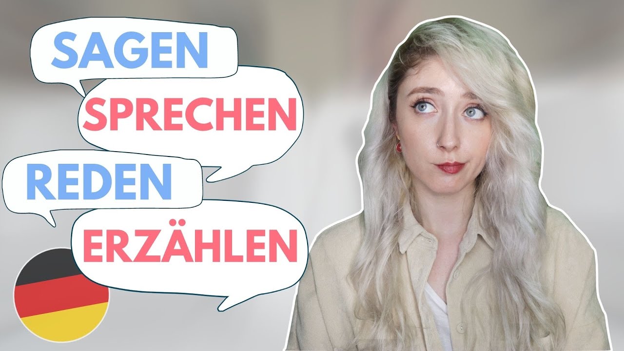 Verbos SAGEN, SPRECHEN, REDEN y ERZÄHLEN ¡NO significan lo mismo! | Curso de Alemán Básico 🇩🇪