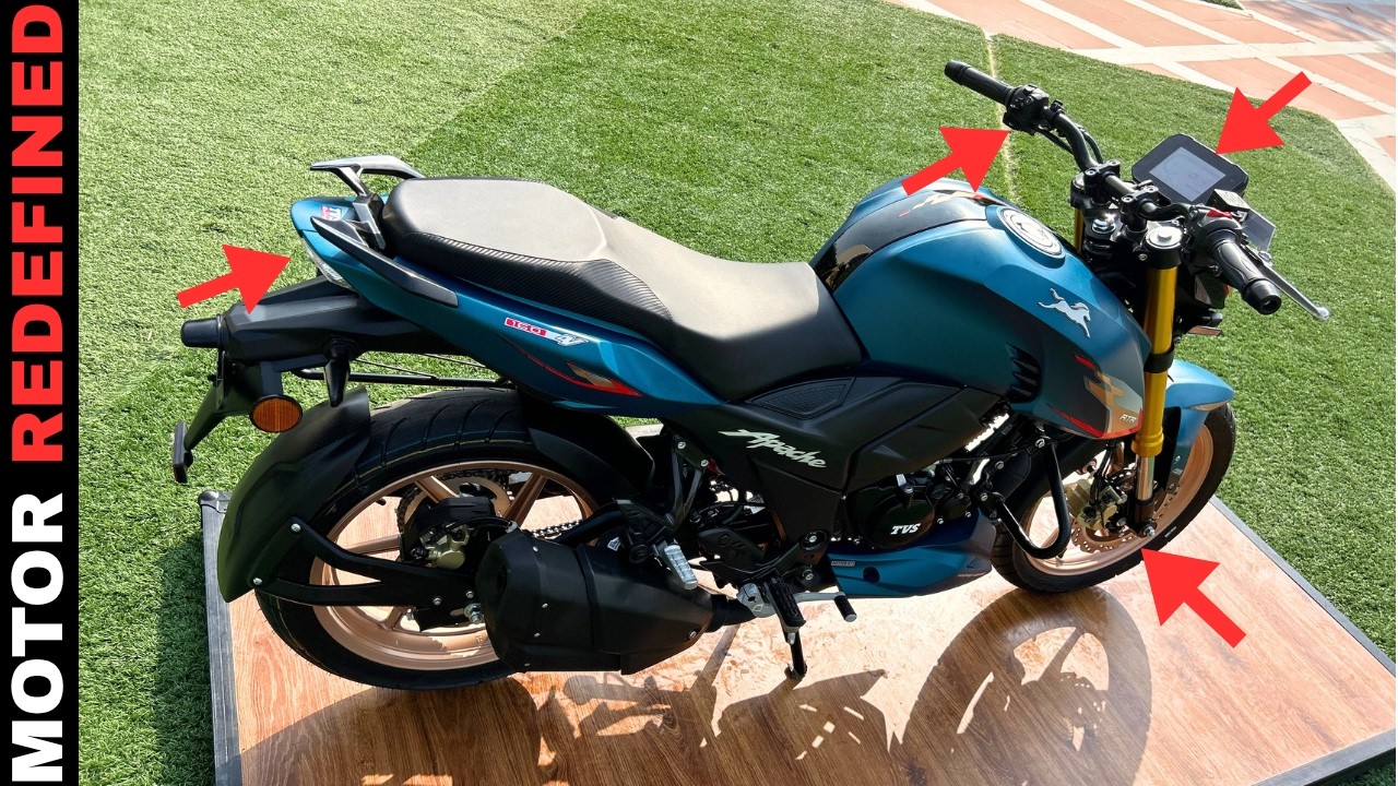 All New 2026 TVS Apache RTR 160 4V Map Mirroring TFT Console Model Detailed Review.