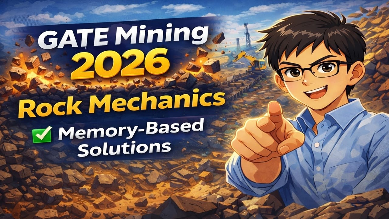 Rock Mechanics Memory Questions Solved | GATE Mining 2026 | MeritPlus Coaching