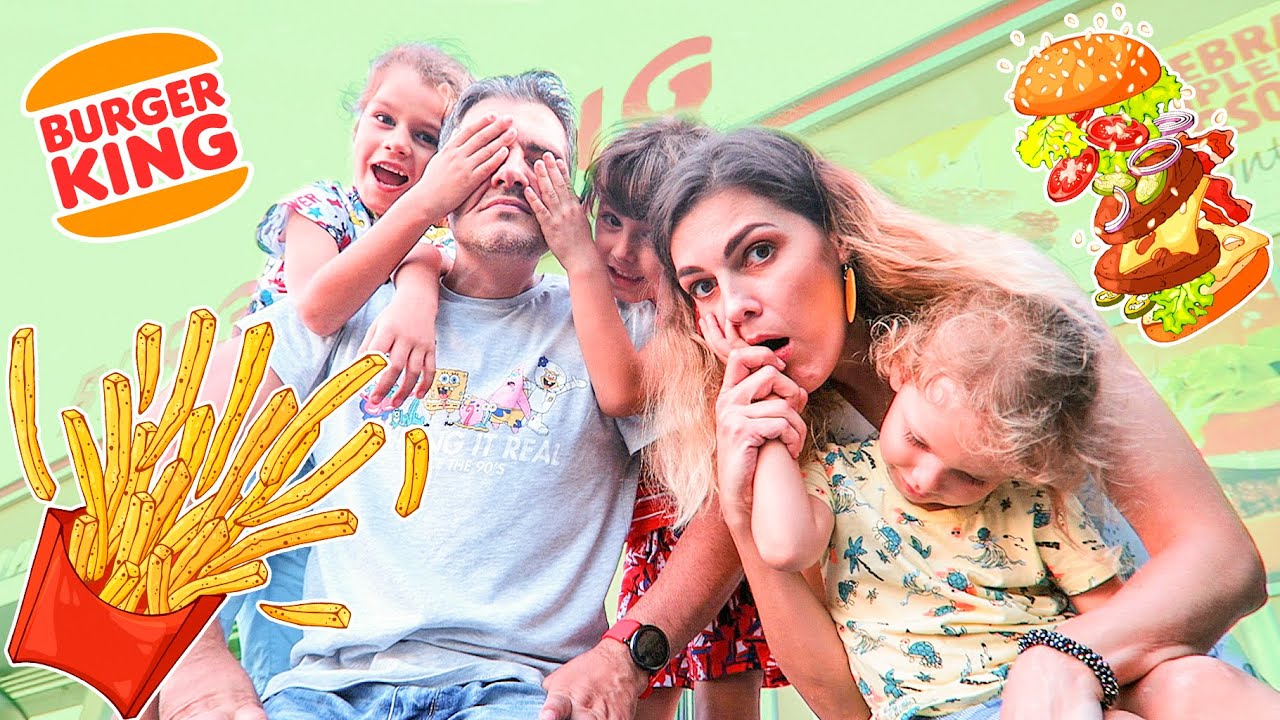 Alegem CE MANCAM cu OCHII INCHISI!!! 🍔 Provocare la Burger King!