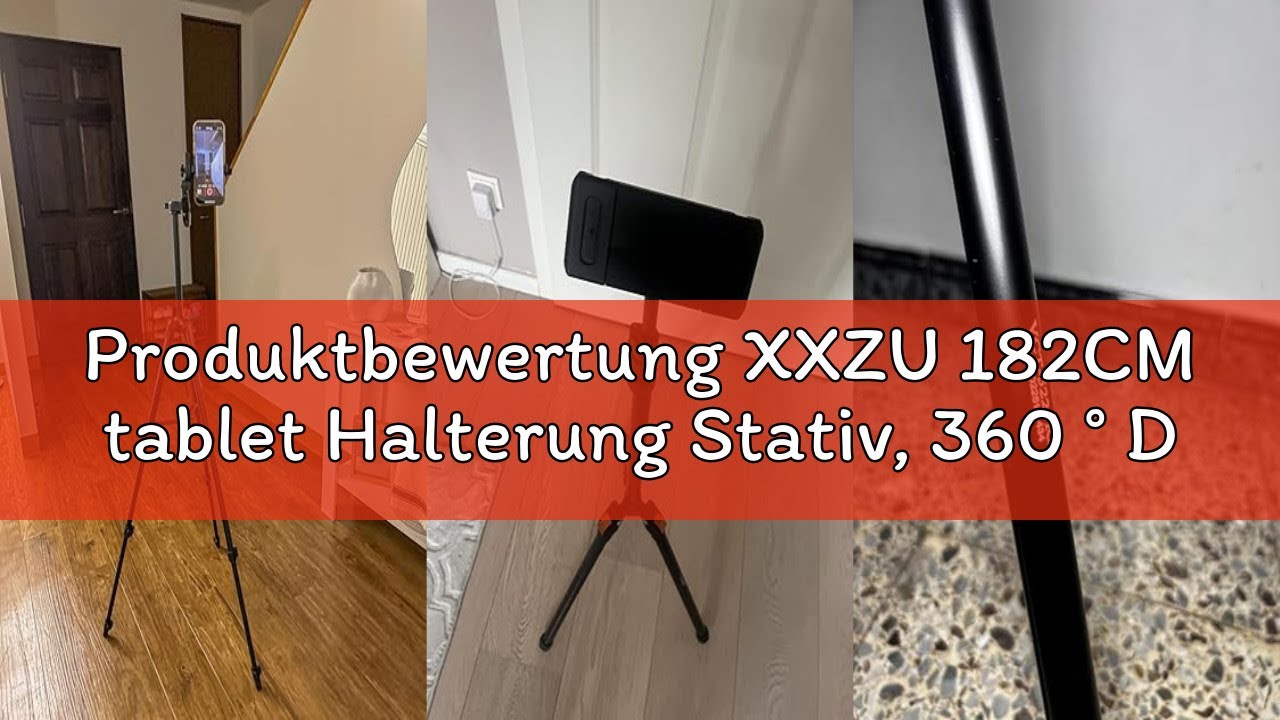 Produktbewertung XXZU 182CM tablet Halterung Stativ, 360 ° Drehbar Handy & Ständer, Höhen- & Klappba