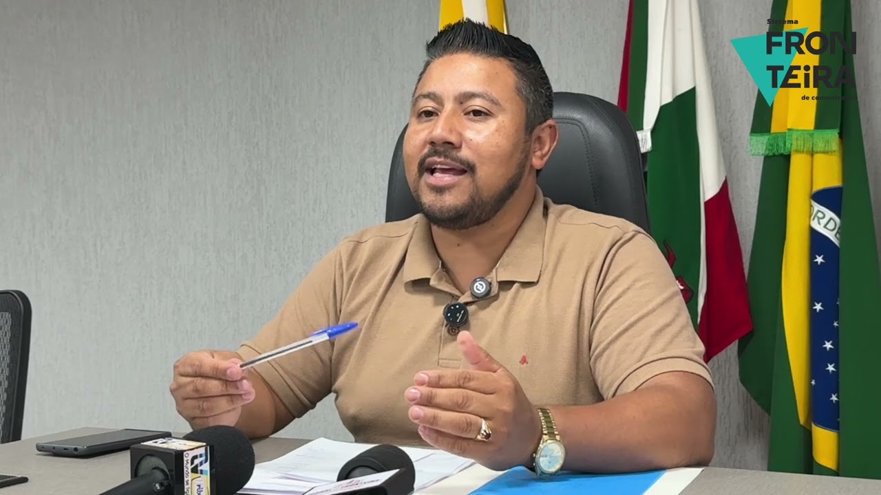 Durante a quinta sessão ordinária presidente Éverton Fragozo falou sobre sua viagem a Florianó...