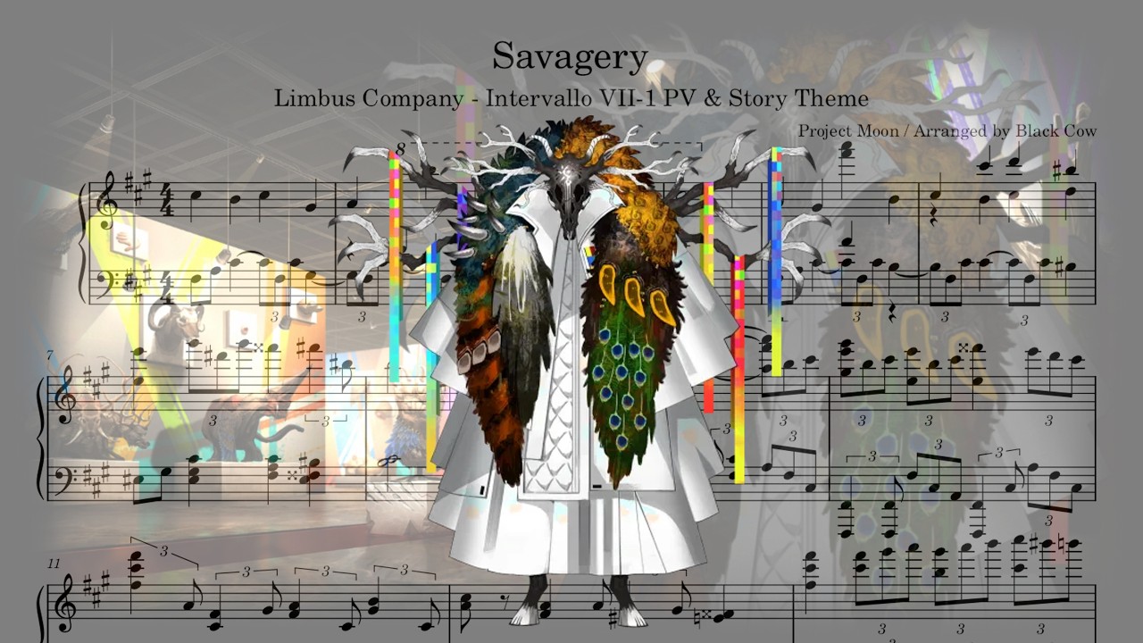 [Limbus Company] Savagery | Twining Threads PV & Story Theme (Piano Arrange & Sheet)