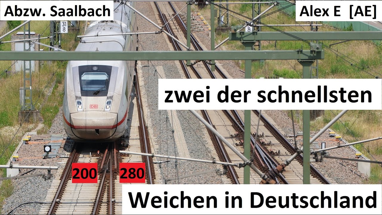 Abzweigend mit 200 km/h Abzweig Saalbach und Molzau  |  Alex E  | Highspeed turnouts