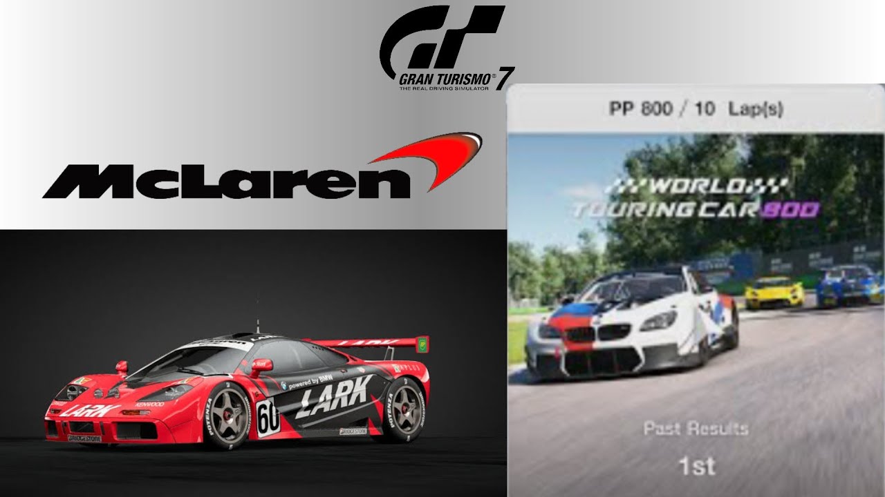 Gran Turismo 7 | WTC 800 in Monza Circuit | McLaren F1 GTR - BMW 95'