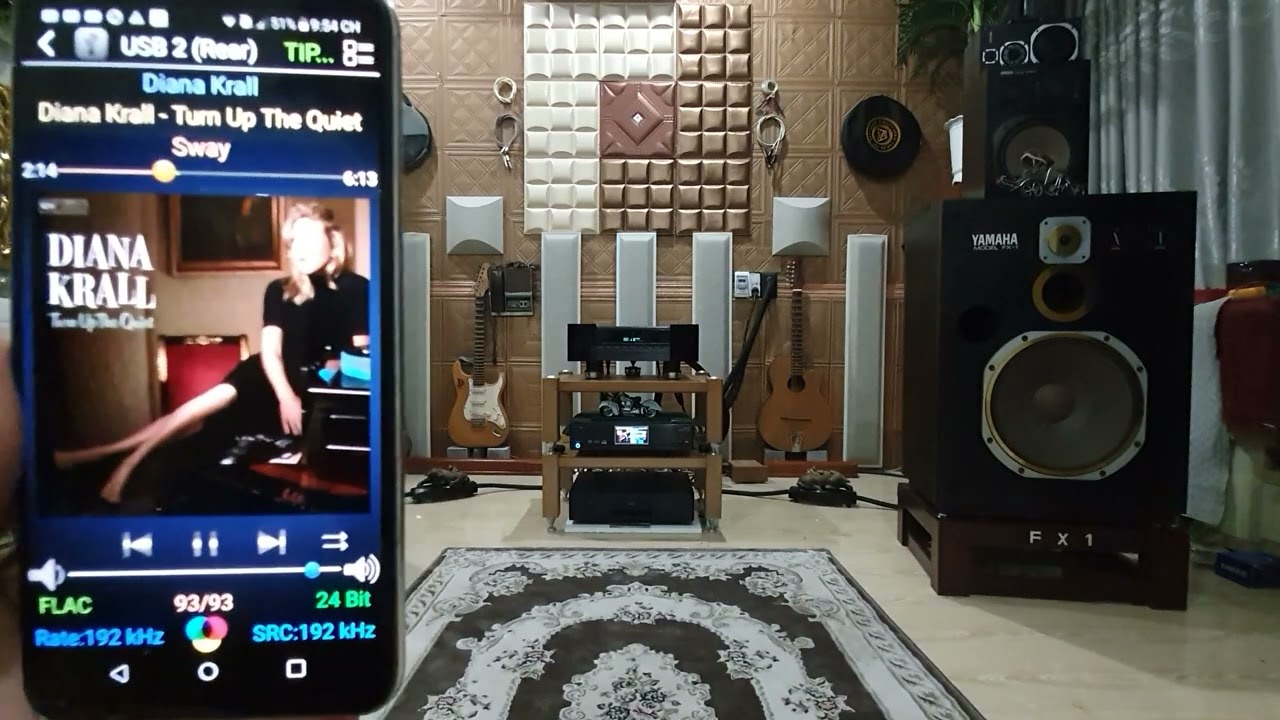 SWAY. Diana Krall... Yamaha Fx1, Gryphon, Cary...