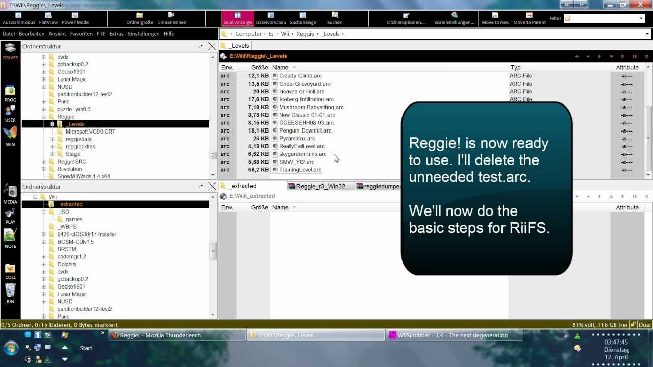 Reggie! Tutorial Part 1 [R!T1] Setting up Reggie!, Riivolution and RiiFS